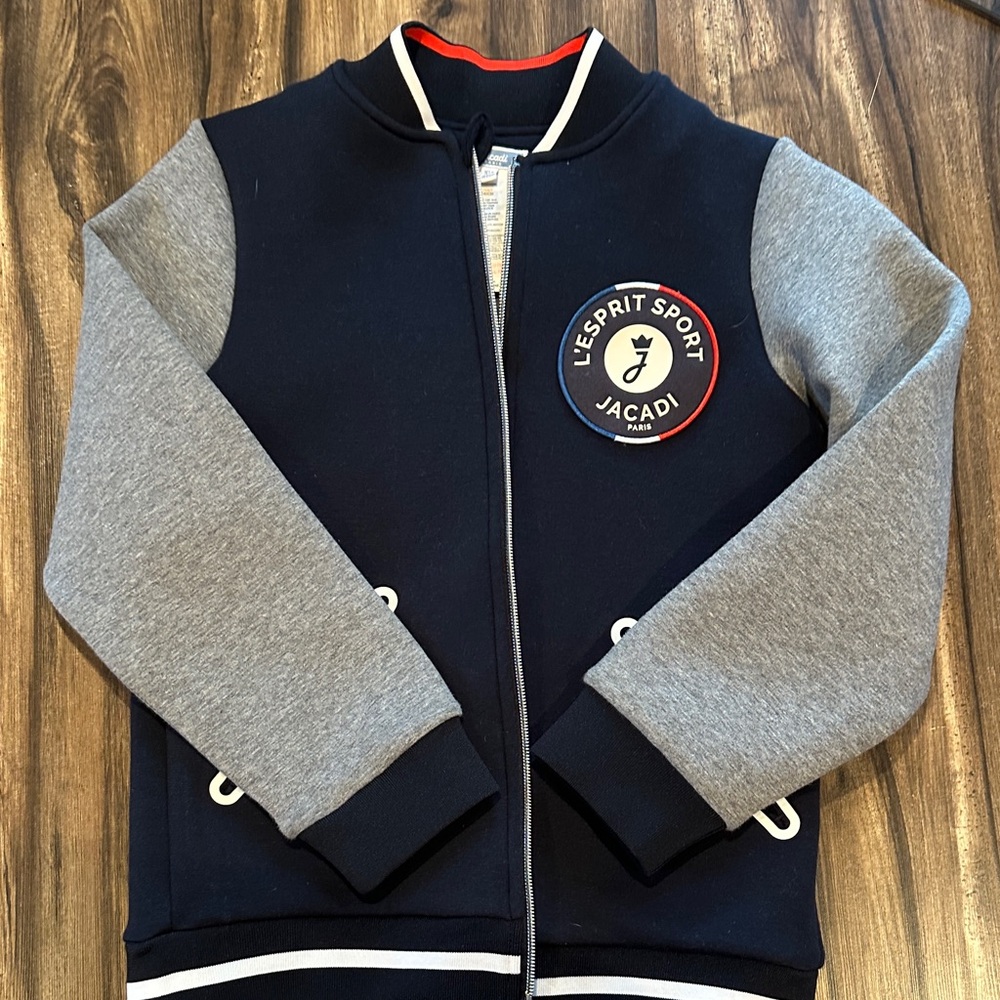 Jacadi Navy and Gray Kids Hoodie